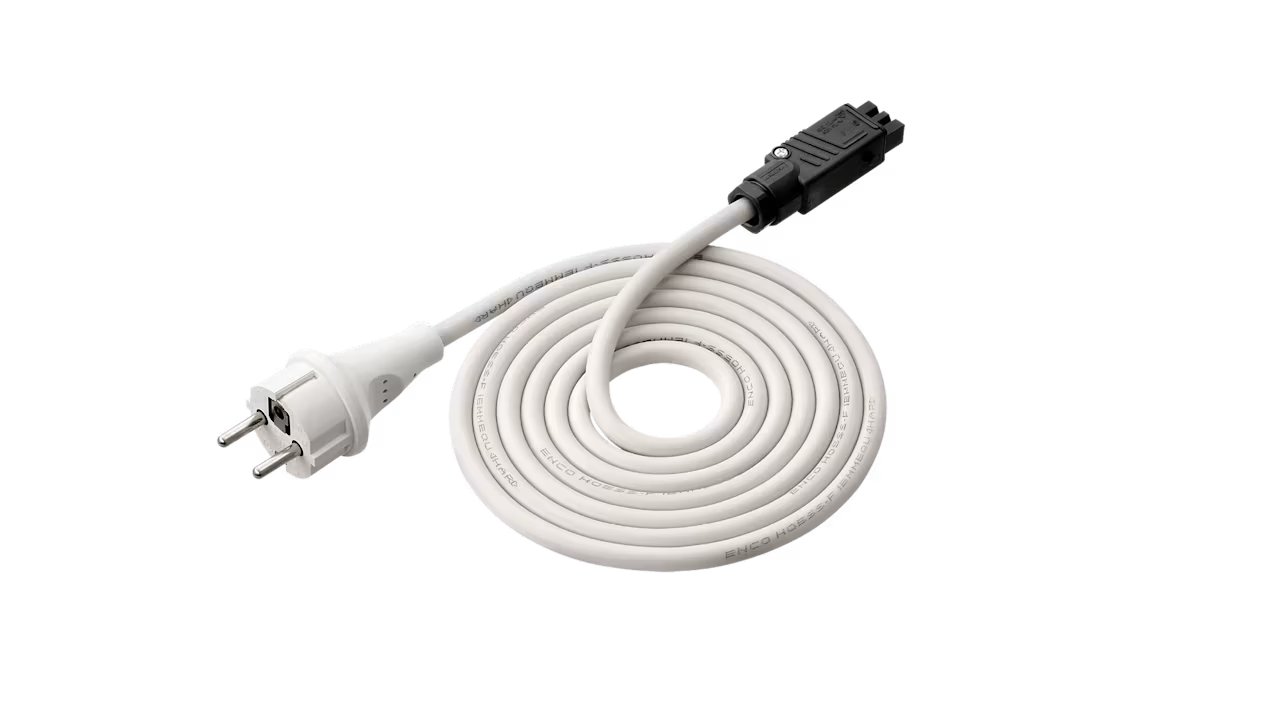 Hirschmann-kabel, vit Solamagic